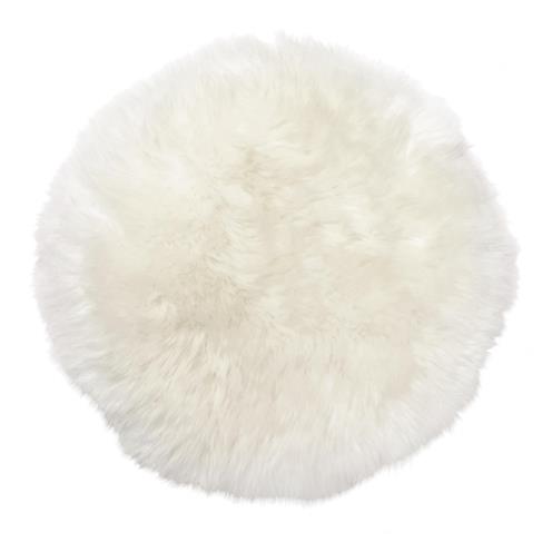 Skinnwille Home Collection kožešinový sedák Gently bílý