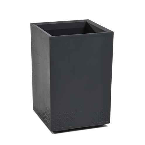 Vysoký květináč Lamela Karo recycled ECO imitace beton antracit