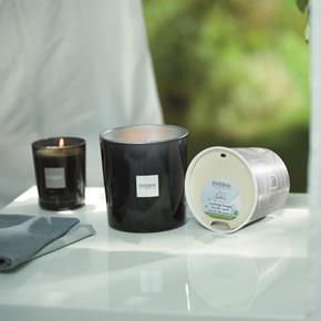 Esteban svíčka ve skle Pur Lin se třemi knoty 450g 