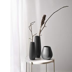 Vysoká keramická váza ASA Ease černá XL 45 cm