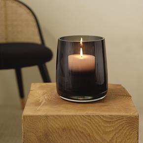 Skleněná váza ASA Ajana šedá 18 cm