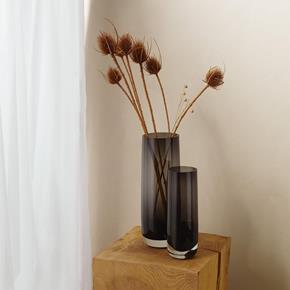 Vysoká skleněná váza ASA Ajana šedá 29 cm