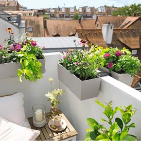 Lechuza držák Balconera oboustranný bílý