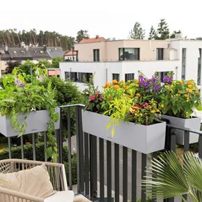 Lechuza držák Balconera oboustranný bílý