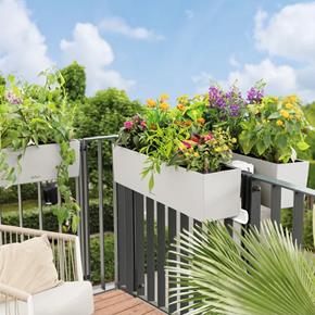 Lechuza držák Balconera oboustranný bílý
