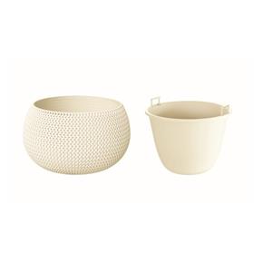 Květináč Splofy Bowl smetanový