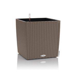 Samozavlažovací květináč Lechuza Cube Cottage 30 pískově hnědý