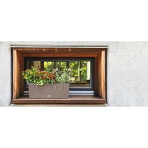 Samozavlažovací truhlík Lechuza Balconera Cottage 50 pískově hnědý