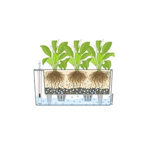 Samozavlažovací květináč Lechuza Delta 20 antracit