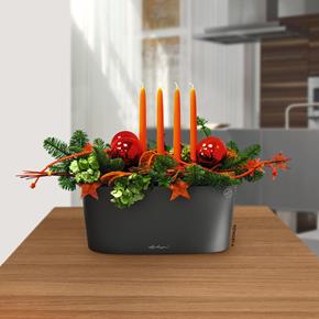 Samozavlažovací květináč Lechuza Delta 20 antracit