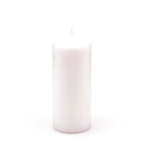 Svíčka válec EDG Classic  bílá 15 cm