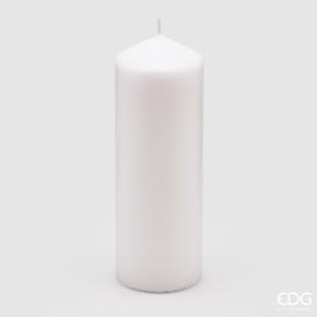 Svíčka válec EDG Classic  bílá 20 cm