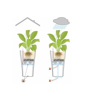 Samozavlažovací květináč Lechuza Delta 30 antracit