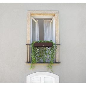 Samozavlažovací truhlík Lechuza Balconera Cottage 80 hnědá