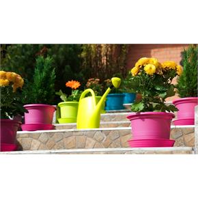 Plastkon Gardenico miska kulatá Primavera hnědá