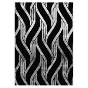 Designový koberec Stepevi Vibration Clash Gray & Black M782 - 140 x 200