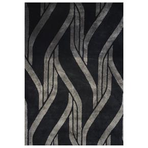 Designový koberec Stepevi Vibration Clash Gray & Black M782 - 140 x 200