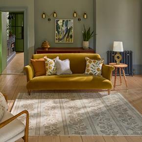 Moderní vlněný koberec Sanderson Annar flax 148001