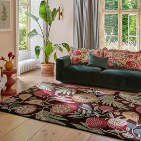 Vlněný kusový koberec Sanderson Jackfruit cherry - alabaster 148705