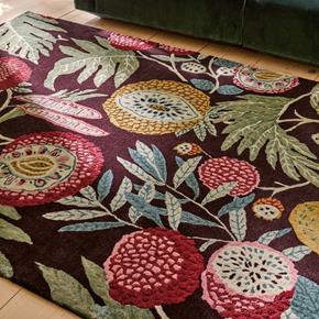 Vlněný kusový koberec Sanderson Jackfruit cherry - alabaster 148705