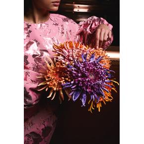 Umělá květina Silk-ka Chryzantéma střapatá fialová