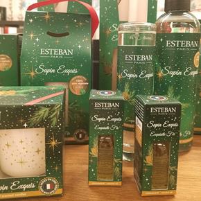 Esteban dárkové balení Sapin Exquis svíčka a bytový sprey