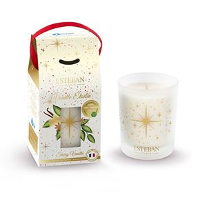 Esteban vánoční svíčka ve skle Starry Vanilla 180g