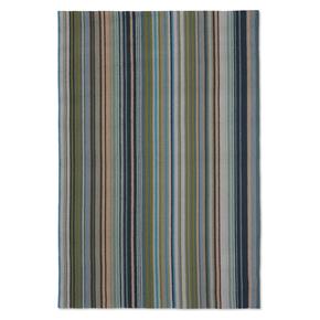 Outdoorový koberec Harlequin Spectro stripes marine/rust 442108