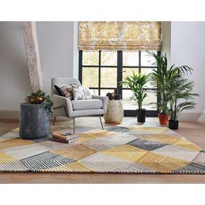 Vlněný kusový koberec Harlequin Rhythm Saffron 40906