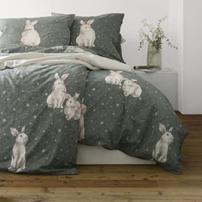 Irisette povlečení flaušový flanel Koala bílý králík 8654