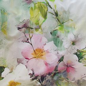 Irisette bavlněné povlečení Tokio mako satén s květy 8572