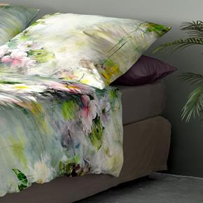 Irisette bavlněné povlečení Tokio mako satén s květy 8572