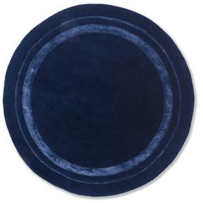 Jednobarevný kruhový koberec Laura Ashley Redbrook midnight 81808