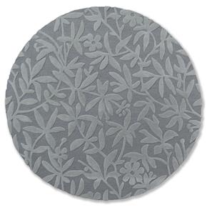 Vlněný kruhový koberec Laura Ashley Cleavers dark steel 80904
