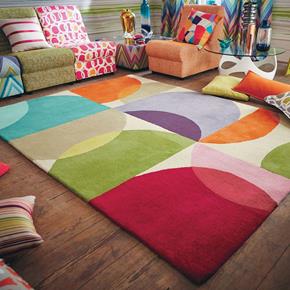Vlněný kusový koberec Scion Kaleido pop 26000