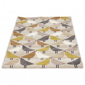 Vlněný kusový koberec Scion Lintu dandelion 24405