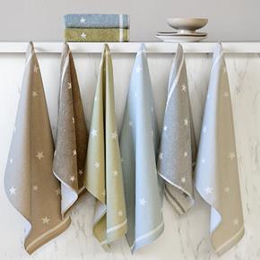 Kuchyňská bavlněná utěrka Astra zelená