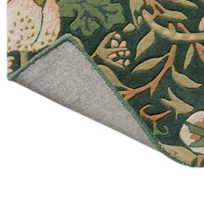 Luxusní květinový koberec Morris & Co Strawberry Thief forest 027707 