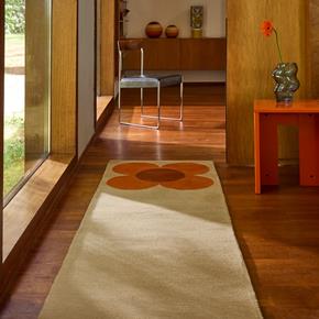 Moderní běhoun Orla Kiely Flower Placemen pumpkin-ecru 158203 