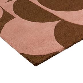 Moderní kusový běhoun Orla Kiely Prism Flower pink-terracota 158002