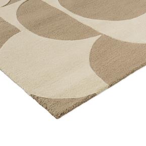 Moderní kusový koberec Orla Kiely Prism Flower mushroom-ecru 158009