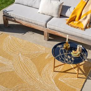 Outdoorový koberec Marimekko Kukat Puhkeavat straw 434106