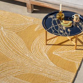 Outdoorový koberec Marimekko Kukat Puhkeavat straw 434106