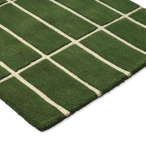 Moderní kusový běhoun Marimeko Tiiliskivi zelený 132907