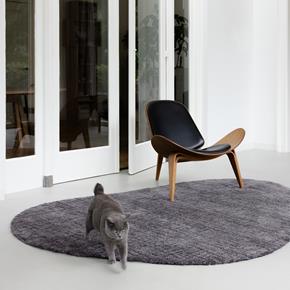 Jednobarevný kusový koberec B&C Twinset Urban graphite 22135 