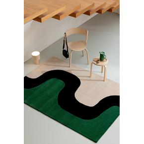 Designový vlněný koberec Marimekko Seireeni zelený 132707