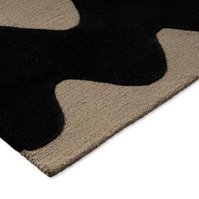 Designový vlněný koberec Marimekko Lokki  černý 133905