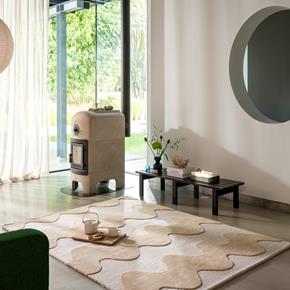 Designový vlněný koberec Marimekko Lokki smetanový 133901