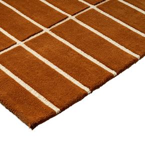 Designový vlněný koberec Marimekko Tiiliskivi hnědý 132905