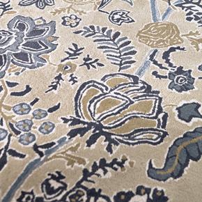 Moderní vlněný koberec Sanderson Shalimar china blue 148508